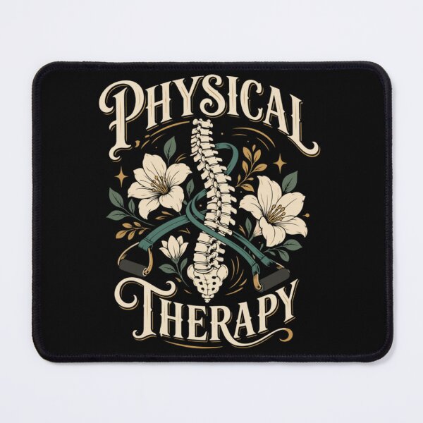 Item preview, Physical Therapy Spine Floral Chiropractic Health And Wellness Recovery Art designed and sold by River Silva.