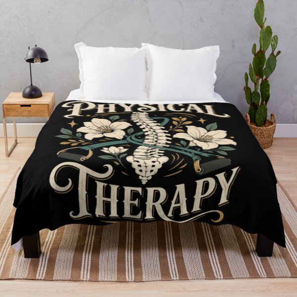 Item preview, Physical Therapy Spine Floral Chiropractic Health And Wellness Recovery Art designed and sold by River Silva.