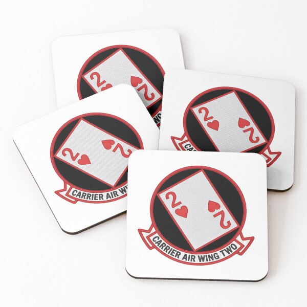 Item preview, Carrier Air Wing Two (CVW-2) "Two of Hearts" Command Insignia designed and sold by CharlieDesings.