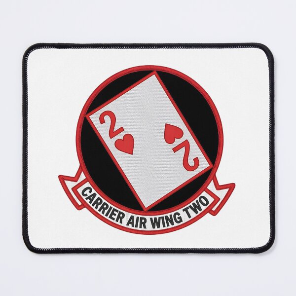 Item preview, Carrier Air Wing Two (CVW-2) "Two of Hearts" Command Insignia designed and sold by CharlieDesings.