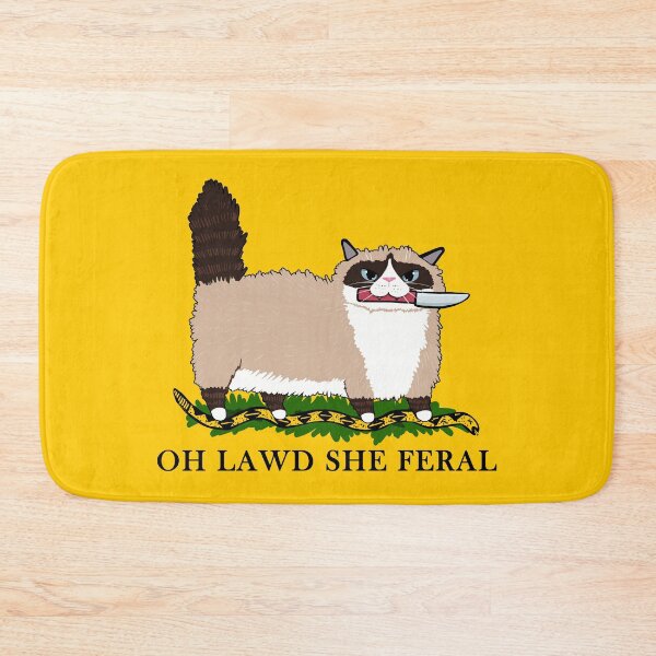 Item preview, Oh Lawd She Feral Snowshoe Cat designed and sold by KilkennyCat Art.