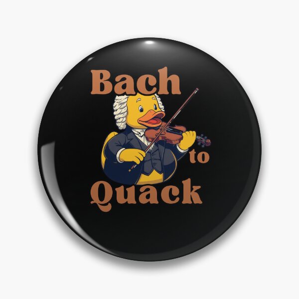 Item preview, Classical Duck – Bach to Quack Funny Violin Rubber Duck designed and sold by RubberQuack.
