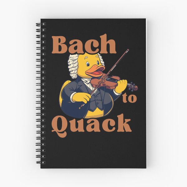 Item preview, Classical Duck – Bach to Quack Funny Violin Rubber Duck designed and sold by RubberQuack.