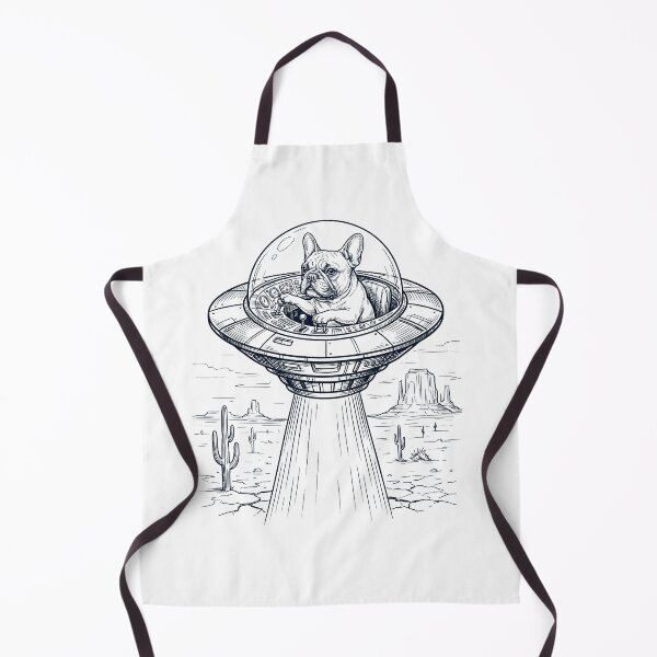 Item preview, Vintage French Bulldog Riding UFO Dog Mom Dad Lover designed and sold by DoodleTortle.