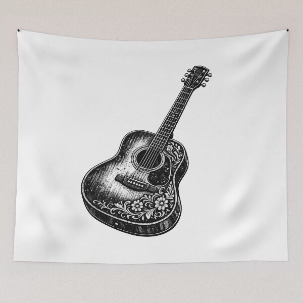 Item preview, Bluegrass Music Acoustic Guitar designed and sold by Art by Debasish.