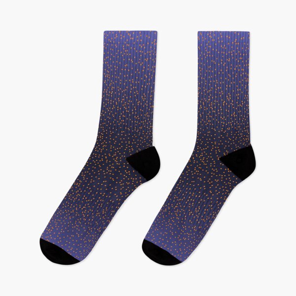 Item preview, Blue Ombre with Orange Glitter Horizontal designed and sold by Art in My Loft.