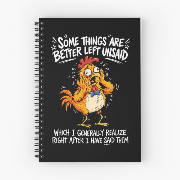 Item preview, Funny Panic Chicken Some Things Are Better Left Unsaid Sarcastic Social Anxiety designed and sold by Phil Ben.