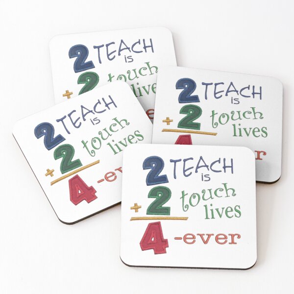 Item preview, To Teach Is To Touch Lives Forever - Math Pun Teacher Design designed and sold by Sashka-.
