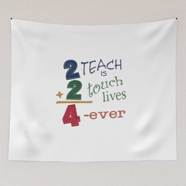 Item preview, To Teach Is To Touch Lives Forever - Math Pun Teacher Design designed and sold by Sashka-.