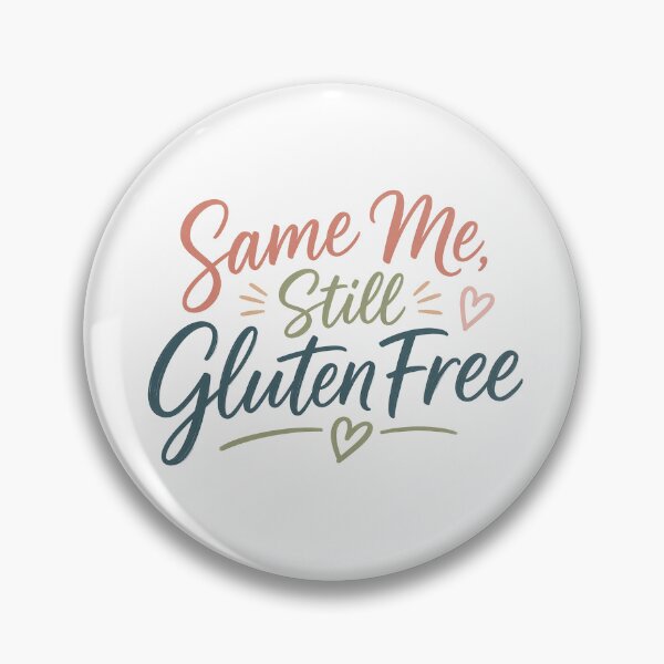 Item preview, Same Me Still Gluten Free – Cute Pastel Coeliac Quote Minimal Typography Heart Design designed and sold by My Gluten Free Life UK.