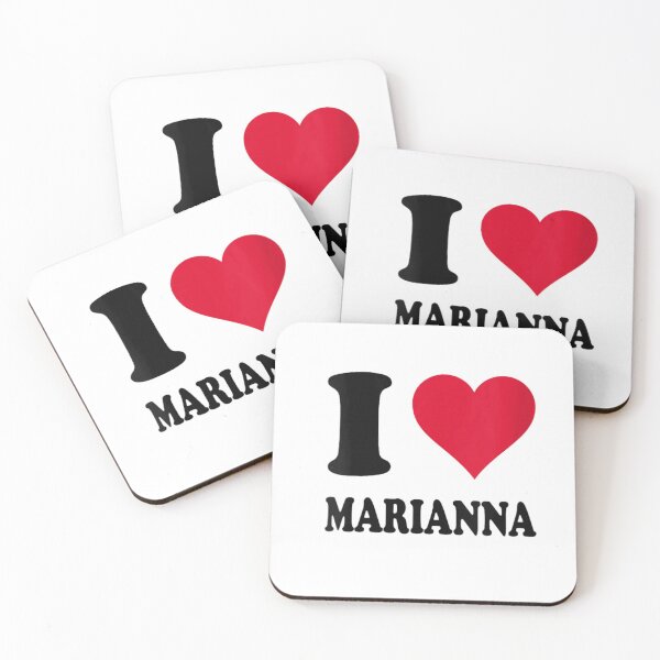 Item preview, I Love Marianna Red Heart Custom Name Personalized Gift for Women Girls designed and sold by Phil Ben.