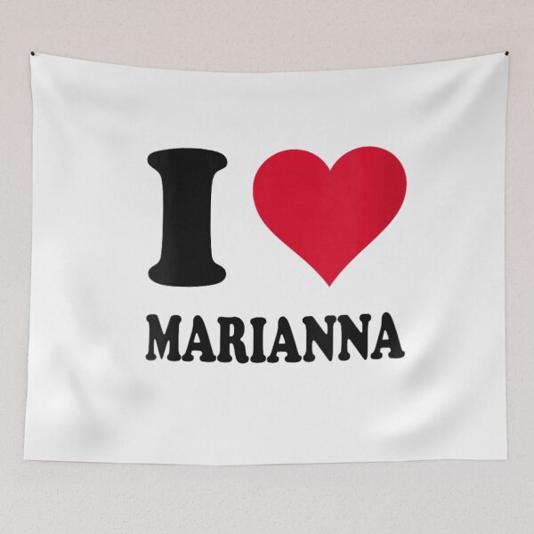 Item preview, I Love Marianna Red Heart Custom Name Personalized Gift for Women Girls designed and sold by Phil Ben.