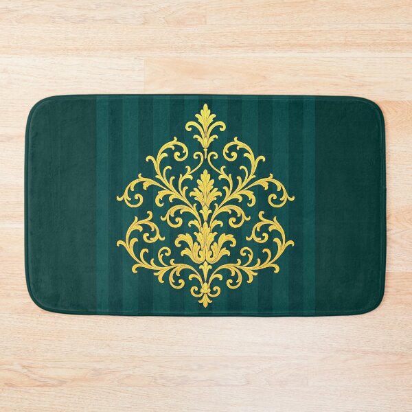 Item preview, Teal Striped Gold Baroque designed and sold by DesignsByPrnces.