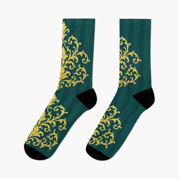 Item preview, Teal Striped Gold Baroque designed and sold by DesignsByPrnces.