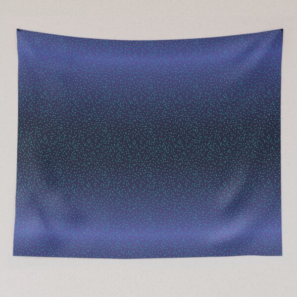 Item preview,  Blue Ombre with Teal Glitter Horizontal designed and sold by Art in My Loft.