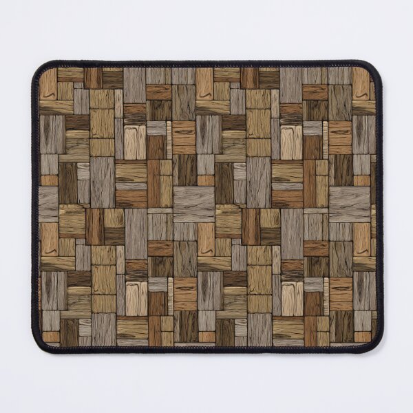 Item preview, Rustic Wood Block Mosaic Pattern Texture designed and sold by NicolasGlowArt.