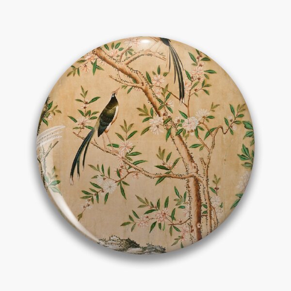 Item preview, Vintage Asian Bird and Blossom Wallpaper Art Print | Chinoiserie Floral Nature Decor designed and sold by Grand Illusions.