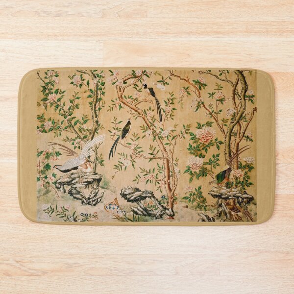Item preview, Vintage Asian Bird and Blossom Wallpaper Art Print | Chinoiserie Floral Nature Decor designed and sold by Grand Illusions.