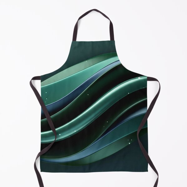 Item preview, Emerald Fluid Waves Abstract Digital Background designed and sold by IntelliMindDesigns.