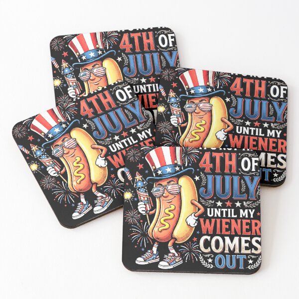 Item preview, It’s Not the 4th of July Until My Wiener Comes Out Funny Hot Dog Party Design designed and sold by Osstaramilua.