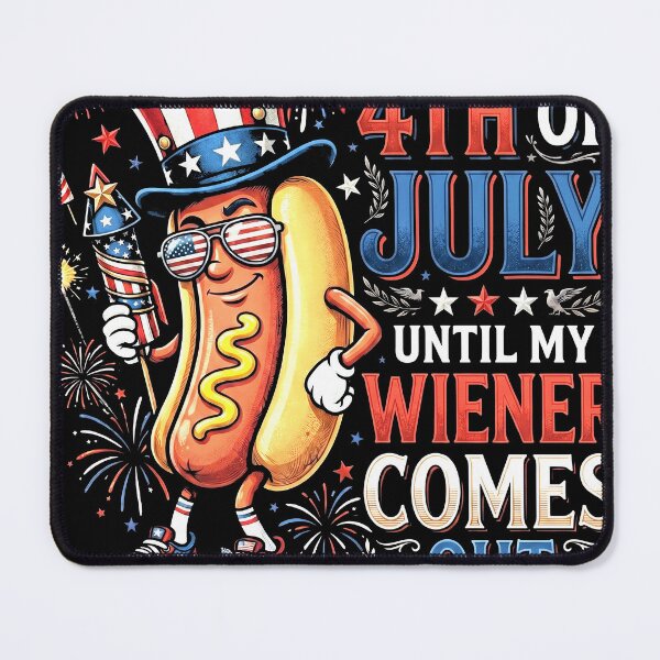 Item preview, It’s Not the 4th of July Until My Wiener Comes Out Funny Hot Dog Party Design designed and sold by Osstaramilua.