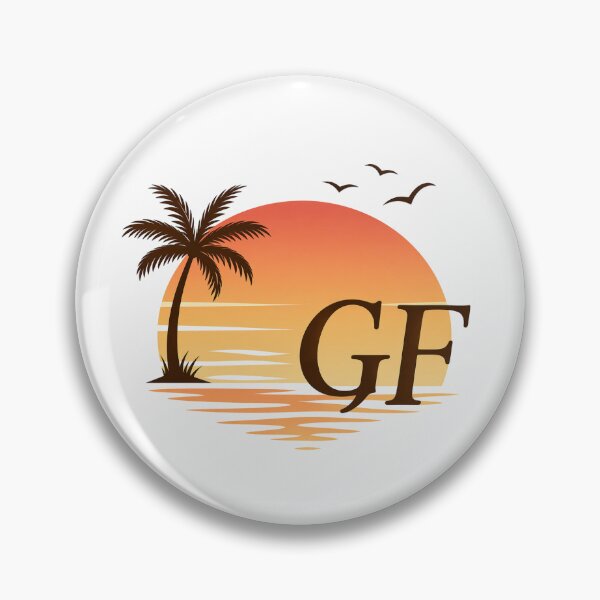 Item preview, Bold Orange GF Beach Logo – Retro Summer Coastal Gluten Free Aesthetic Typography Design designed and sold by My Gluten Free Life UK.