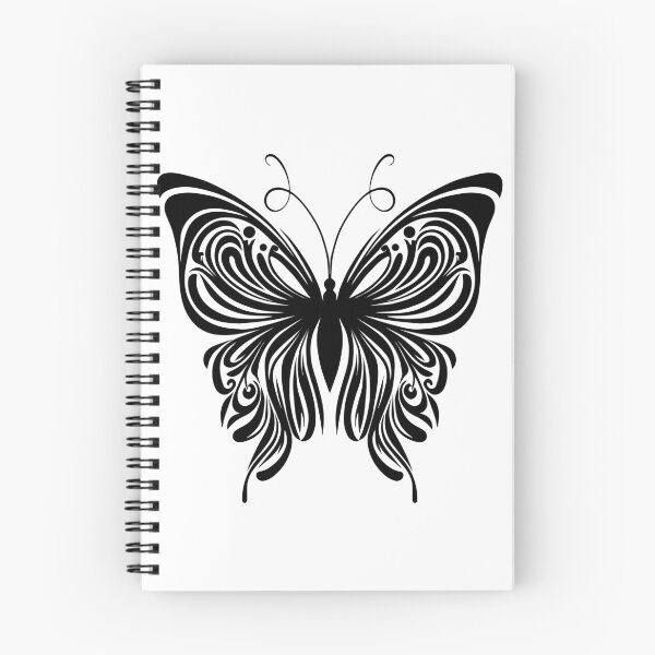 Item preview, Butterfly Abstract Black Minimalist Pattern designed and sold by TerryCoreCraft.