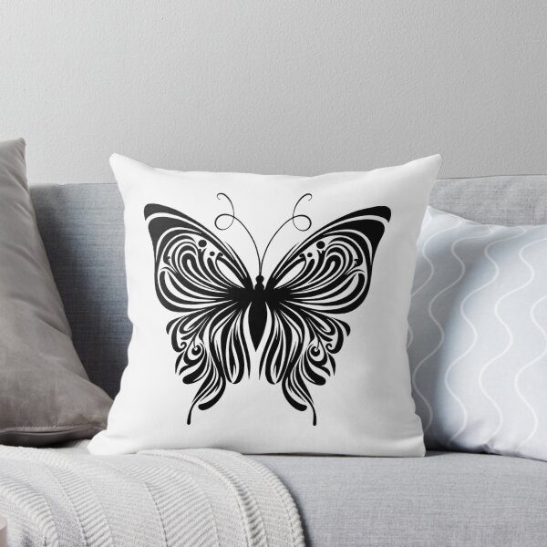 Item preview, Butterfly Abstract Black Minimalist Pattern designed and sold by TerryCoreCraft.