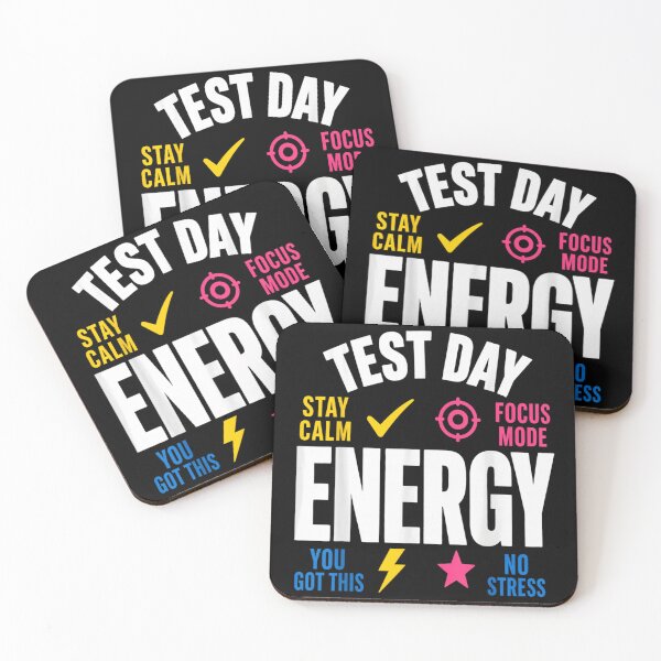 Item preview, Positive Test Day Energy Stay Calm Focus Mode Motivational School Exam Quote designed and sold by Taniyah Gomes.