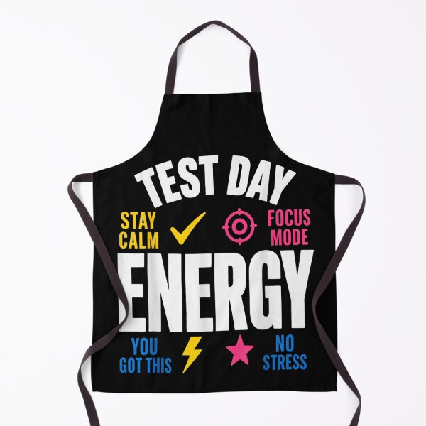 Item preview, Positive Test Day Energy Stay Calm Focus Mode Motivational School Exam Quote designed and sold by Taniyah Gomes.
