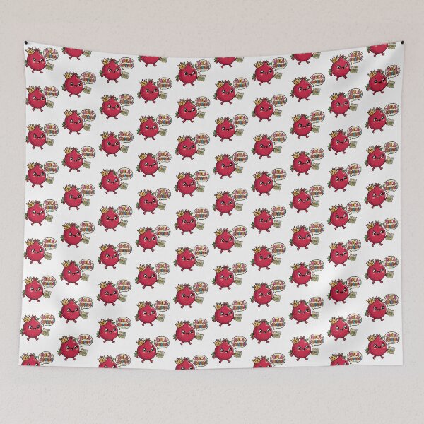 Item preview, Alhambra Map Cute Granada Pomegranate Art designed and sold by DuckOddity.