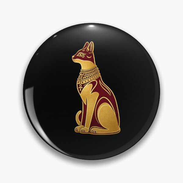 Item preview,  Golden Bastet Cat Ancient Egyptian inspired design  designed and sold by TeoraMotif Studio.