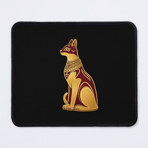 Item preview, Golden Bastet Cat Ancient Egyptian inspired design designed and sold by TeoraMotif Studio.