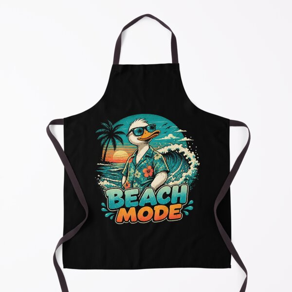 Artikelvorschau, Strandmode Retro Surf Ente Sonnenuntergang entworfen und verkauft von Chic_Clip_Craft.