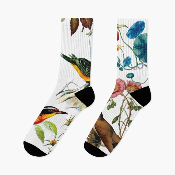 Item preview, Vintage Botanical Birds Collage Art Print | Antique Nature Illustration Decor designed and sold by Grand Illusions.