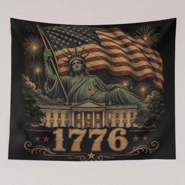 Item preview, Vintage 1776 Liberty Flag Design  designed and sold by FREENATION2026.