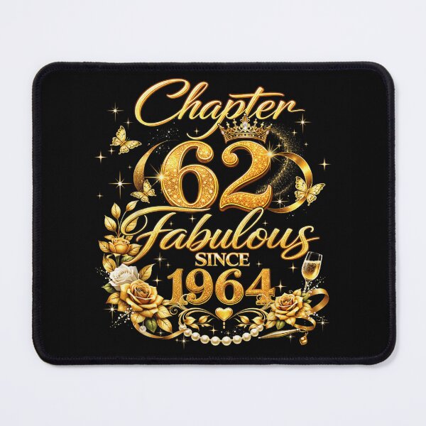 Item preview, Chapter 62 Fabulous Since 1964 Luxury Gold Butterfly 62nd Birthday Party Celebration designed and sold by Taniyah Gomes.