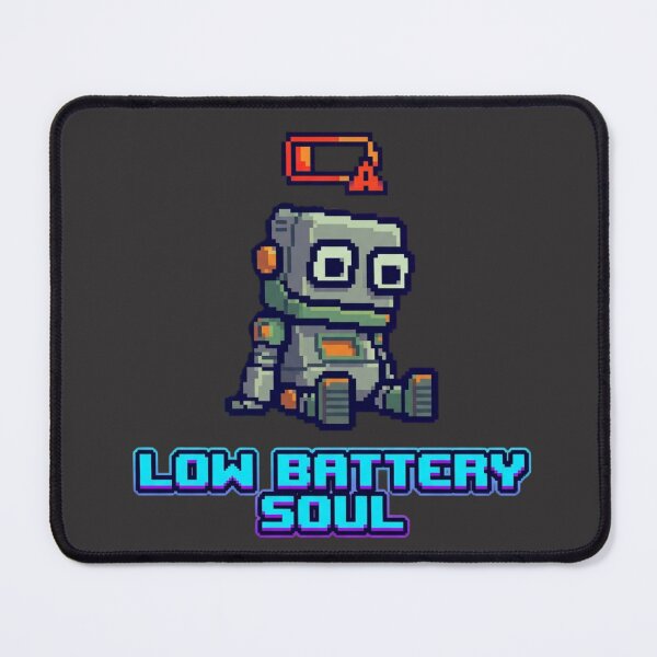 Item preview, “LOW BATTERY SOUL” – Drained Robot designed and sold by ChaosNest.