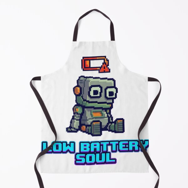 Item preview, “LOW BATTERY SOUL” – Drained Robot designed and sold by ChaosNest.
