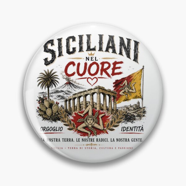 Item preview, Siciliani nel Cuore – Sicilian Pride Vintage Design designed and sold by AURA SICULA.