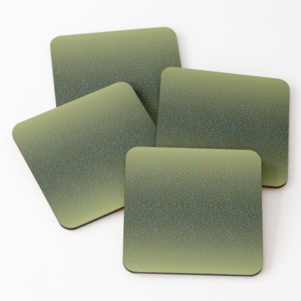 Item preview, Khaki Ombre with Teal Glitter Horizontal designed and sold by Art in My Loft.