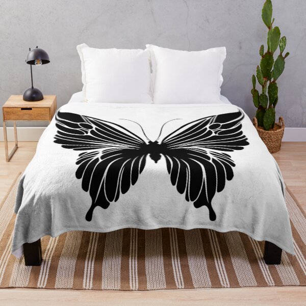Item preview, Butterfly Minimalist Black Square Simple designed and sold by TerryCoreCraft.