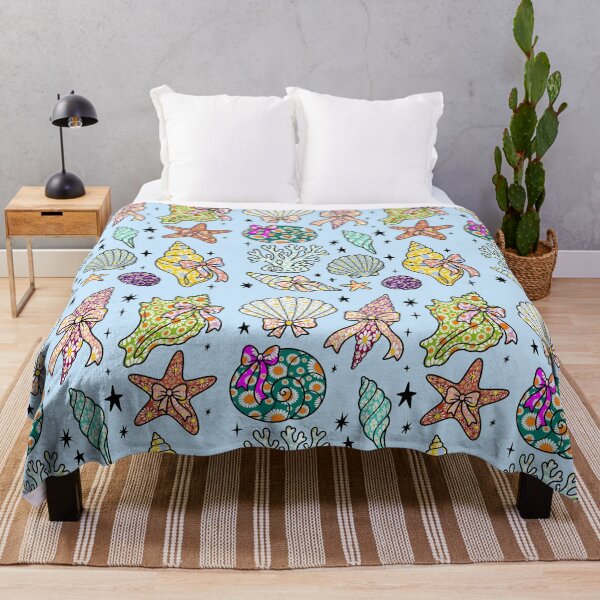 Item preview, Coastal Coquette Floral Seashell Beachcore Summer Aesthetic designed and sold by FreshVibe Prints.