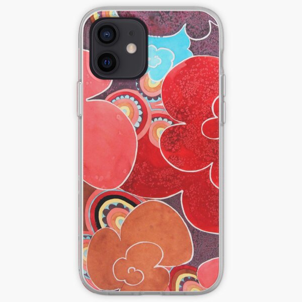 Flores abstractas Funda blanda para iPhone