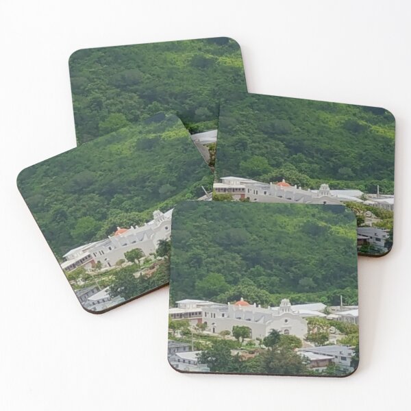 Item preview, Church in Coamo Above View designed and sold by The Bori Effect.