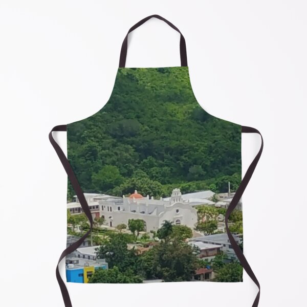 Item preview, Church in Coamo Above View designed and sold by The Bori Effect.