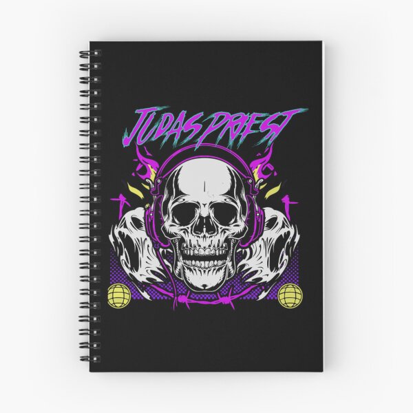 Item preview, Judas Priest Neon Skull Retro Metal Band Graphic Design designed and sold by KaliYahro.