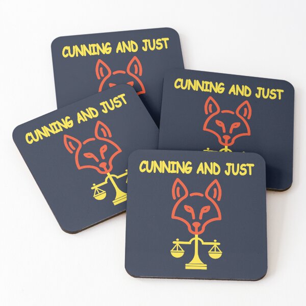 Item preview, Cunning and Just Fox Scales of Justice designed and sold by ANJ Designs.