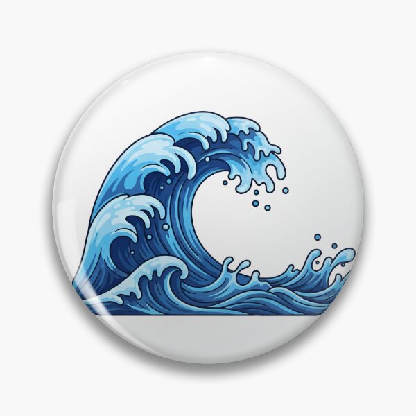 Item preview, a close-up of a wave crashing on a rocky shore designed and sold by VerizalShop.