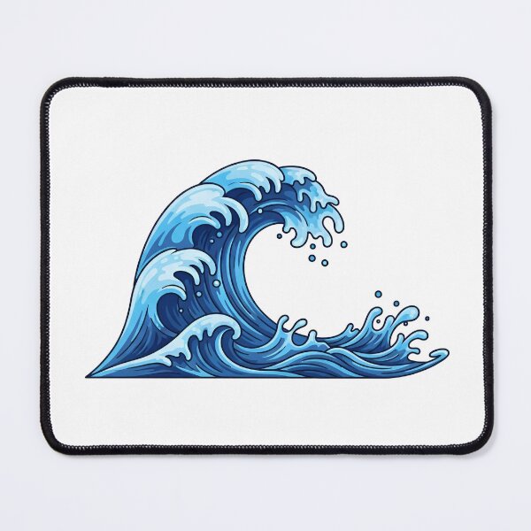 Item preview, a close-up of a wave crashing on a rocky shore designed and sold by VerizalShop.